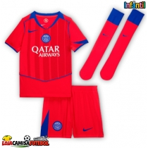 Camisa de Futebol Paris Saint-Germain Bradley Barcola #29 Equipamento Alternativo Infantil 2025-26 Manga Curta (+ Calças curtas)